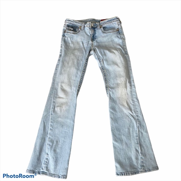 Vigoss Flare Light Wash Jeans Size 7/8 - Picture 2 of 6